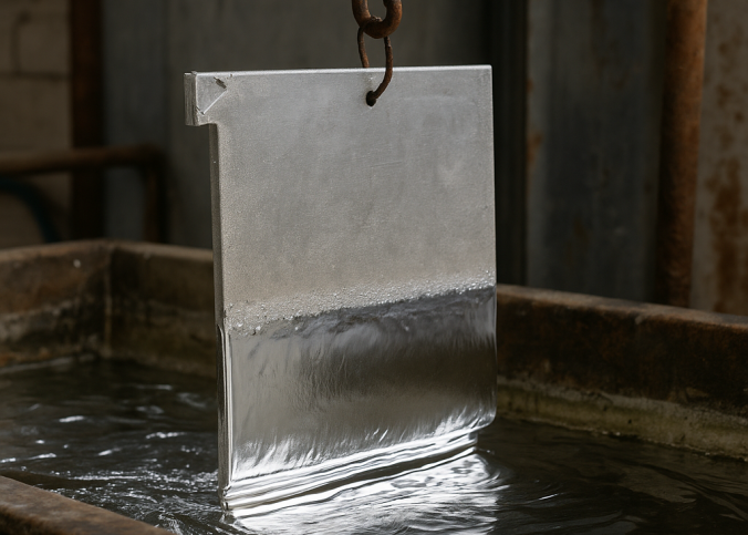banho de estanho em aluminio